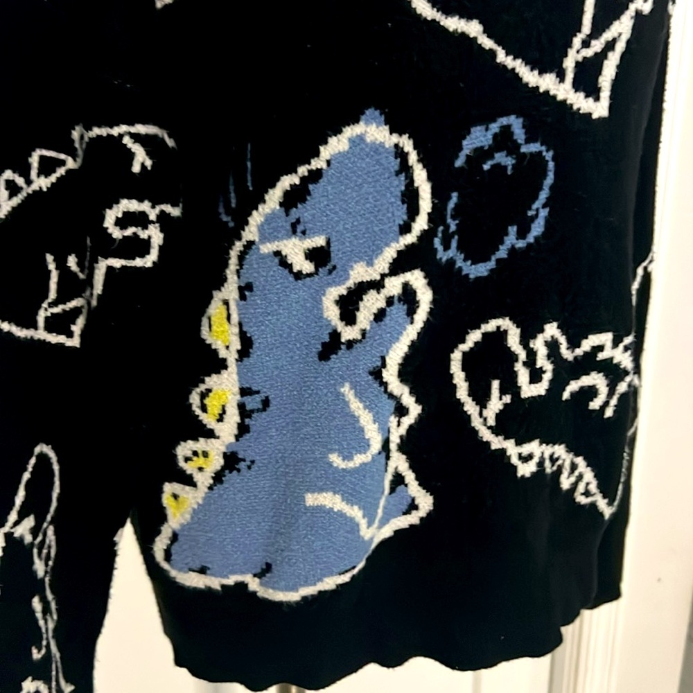 T-Rex Blue Dragon Sweater - Picture 2 of 10